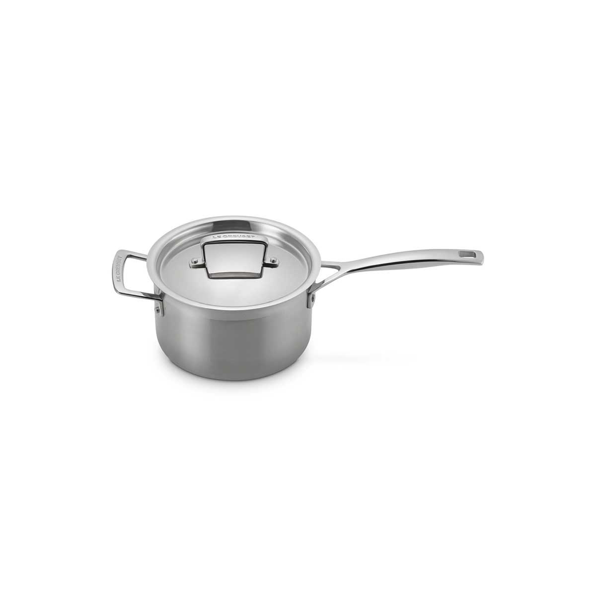 Le Creuset 3-PLY Stainless Steel Saucepan with Lid 14cm